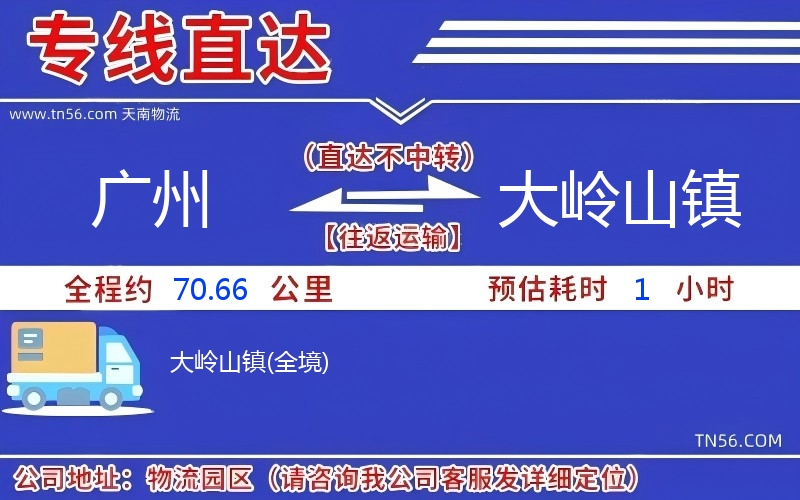 广州到大岭山镇物流公司 广州到大岭山镇物流公司