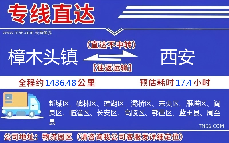 樟木头镇到西安物流公司 樟木头镇到西安物流公司