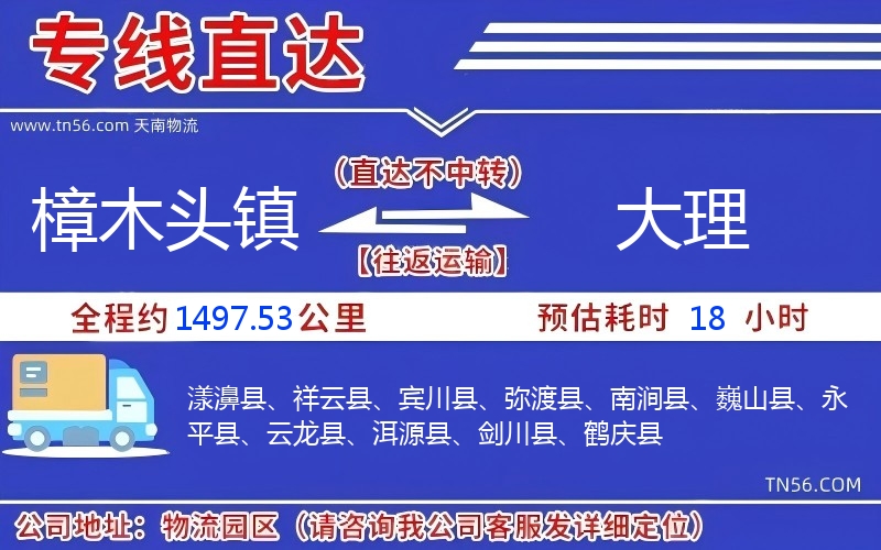 樟木头镇到大理物流公司 樟木头镇到大理物流公司