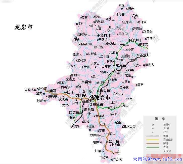 东莞到龙岩市舆图 hnjhzy.cn